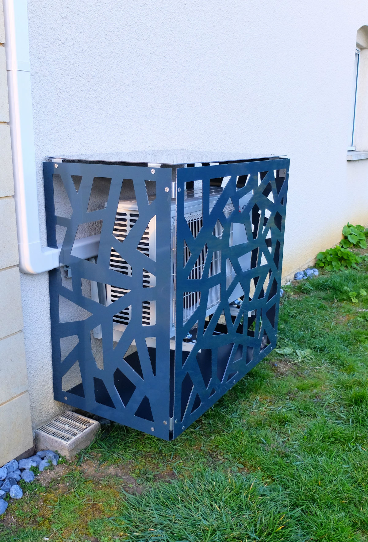 cache clim en aluminium