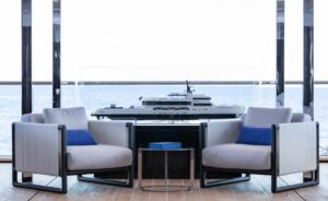 Accessoires de luxe sur un yacht