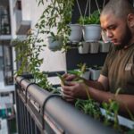 potager sur un balcon