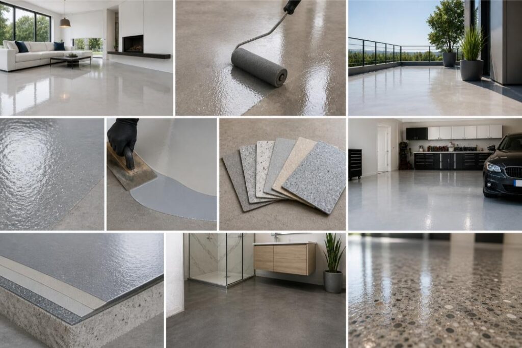 resine sol carrelage