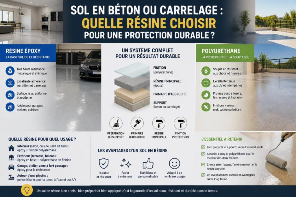 sol resine carrelage