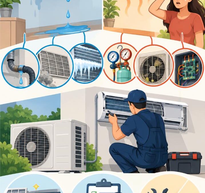 Climatisation qui fuit ou ne refroidit plus : que faire ?
